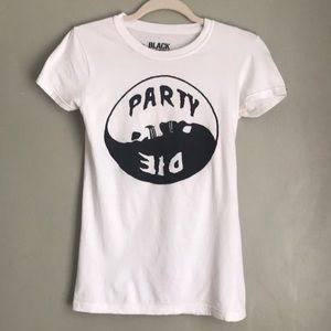 Hot Topic Skull Party/Die Ying Yang Tee Shirt